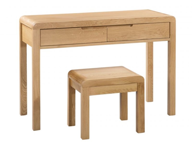 Julian Bowen JULIAN BOWEN CURVE 2 DRAWER DRESSING TABLE & STOOL ASS