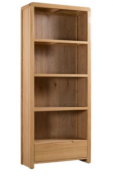 Julian Bowen JULIAN BOWEN CURVE OAK TALL BOOKCASE