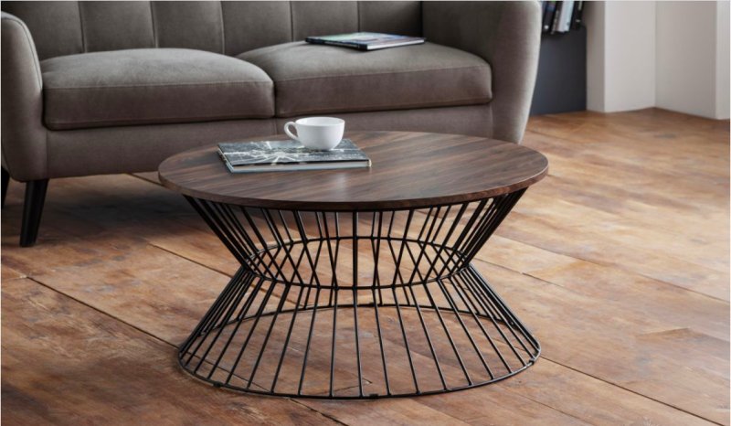 Julian Bowen Julian Bowen Jersey Round Wire Coffee Table