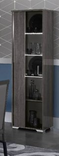 MCS SRL Italy MCS Dover Grey 1 Door Vitrine