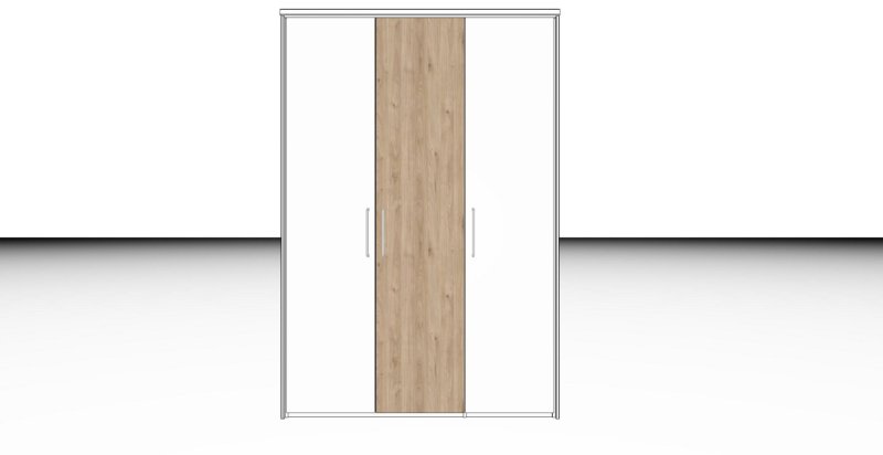 Nolte German Furniture Nolte Mobel - Concept me 200 7515080 - Complete Hinged Door Wardrobe with 3 Doors