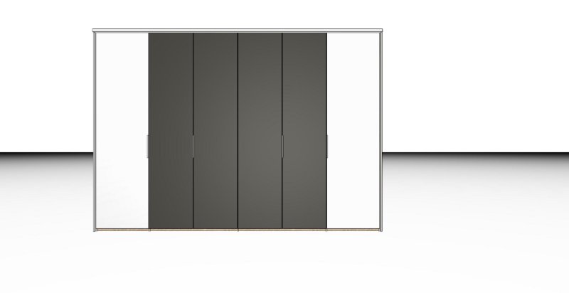 Nolte German Furniture Nolte Mobel - Concept me 200 7532080 - Complete Hinged Door Wardrobe with 6 Doors