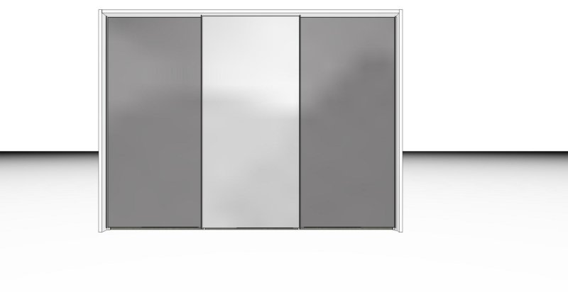 Nolte German Furniture Nolte Mobel - Concept me 300 3530016 - Sliding Door Wardrobe with 3 doors