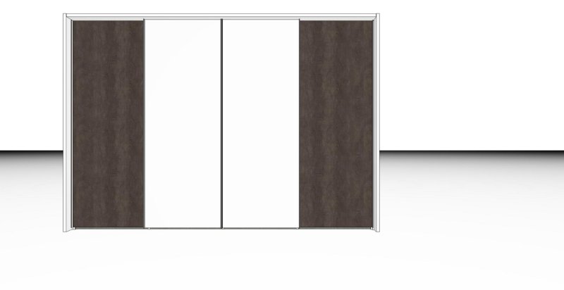 Nolte German Furniture Nolte Mobel - Concept me 300 3532016 - Sliding Door Wardrobe with 3 doors