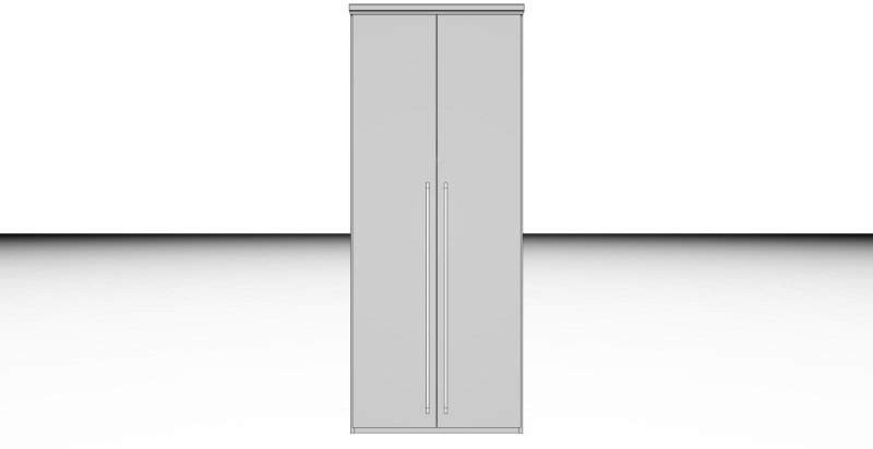 Nolte German Furniture HORIZONT 100 - 7808410 Hinged Door planning wardrobe with 2 door