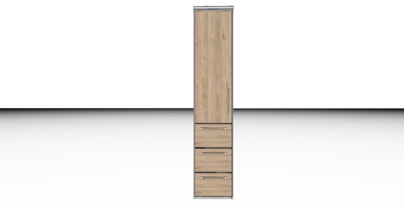 Nolte German Furniture HORIZONT 110 - 7804423 Hinged Door planning wardrobe with 1 door and 3 Drawers