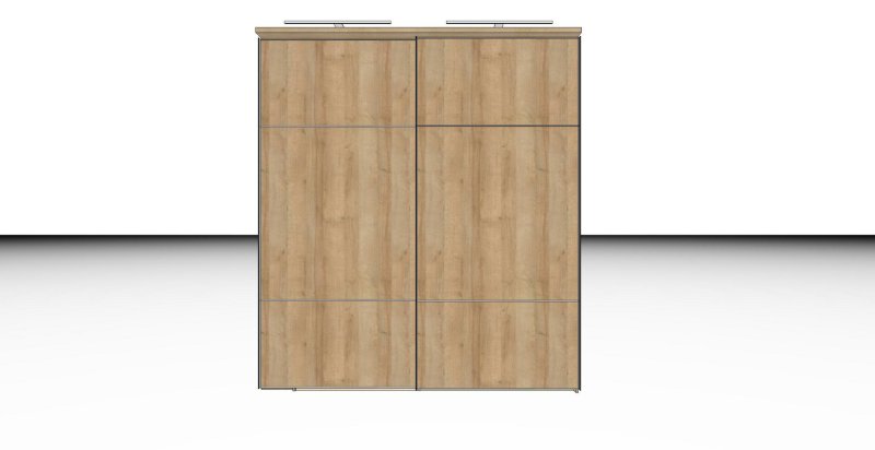 Nolte German Furniture Nolte Mobel - Marcato 2.0 - 3520211- 2 Door Sliding Wardrobe with 2 Shelves