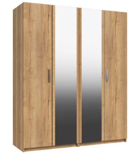 Premium British Collection Premium British Collection Watkins 4 Door Robe with 2 Mirrors