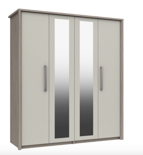 Premium British Collection Premium British Collection Aruba 4 Door Robe with 2 Mirrors