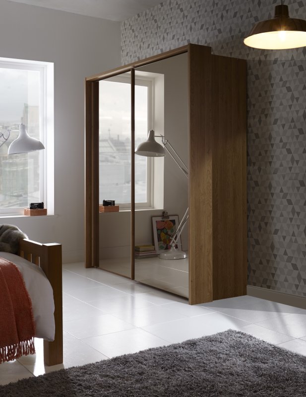 Wiemann German Furniture Wiemann Sydney 210 cm 2 Door Sliding Wardrobe with Parsol Bronze Mirror Front