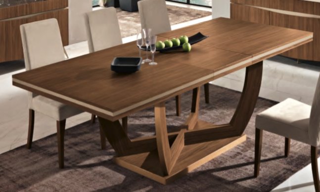 Saltarelli Mobili Saltarelli Emozioni Walnut Extending Rectangular Table