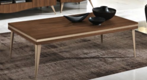 Saltarelli Mobili Saltarelli Emozioni Walnut Rectangular Living Room Table