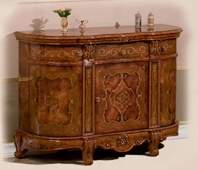 Saltarelli Mobili Saltarelli Versailles Walnut 3 Door Sideboard