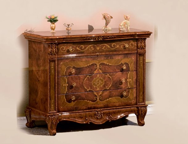 Saltarelli Mobili Saltarelli Versailles Walnut 2 Door Sideboard with Drawers