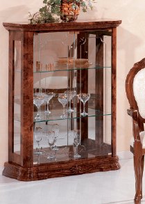 Saltarelli Mobili Saltarelli Amalfi Walnut 2 Door Curio Cupboard