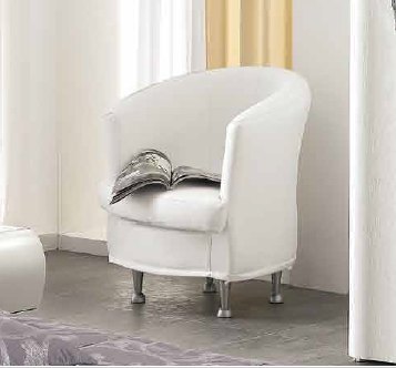 Saltarelli Mobili Saltarelli Diadema Armchair with Faux Fur Upholstery