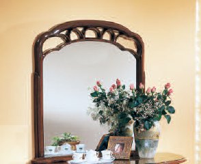 Saltarelli Mobili Saltarelli Florence Walnut Miller Mirror.