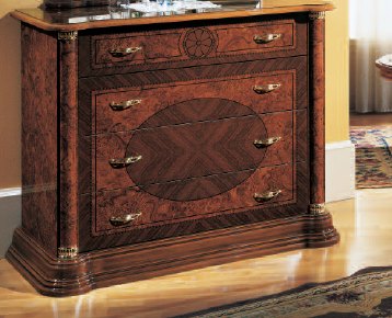 Saltarelli Mobili Saltarelli Florence Walnut 4 Cassetti 2 Door Sideboard