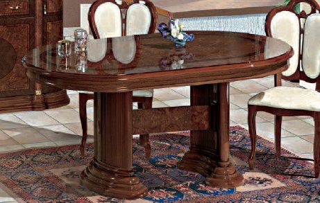 Saltarelli Mobili Saltarelli Florence Walnut Extensible Dining Table