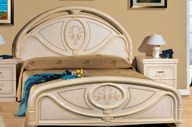 Saltarelli Mobili Saltarelli Florence Ivory Letto Bed