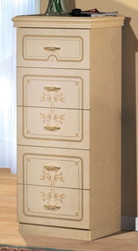 Saltarelli Mobili Saltarelli Florence Ivory 5 Drawer