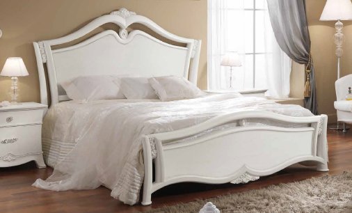 Saltarelli Mobili Saltarelli Giulia Letto Wooden Bed.