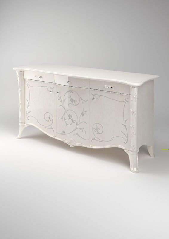 Saltarelli Mobili Saltarelli Giulietta White 3 Door Sideboard.