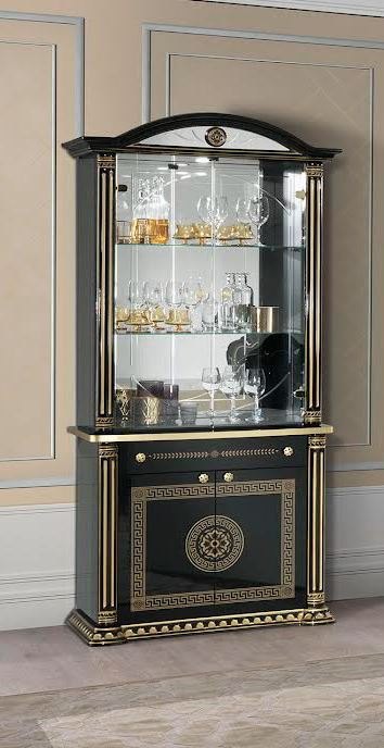 Accadueo H2O H2O Design Aurora Black-Gold 2 Door Cabinet