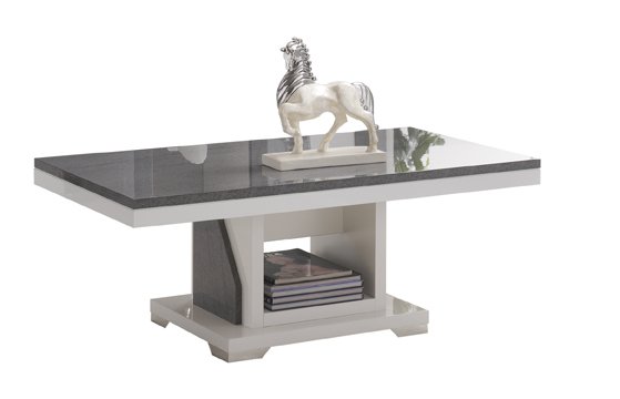 San Martino Italy San Martino New Ascot White and Grey High Gloss Coffee Table