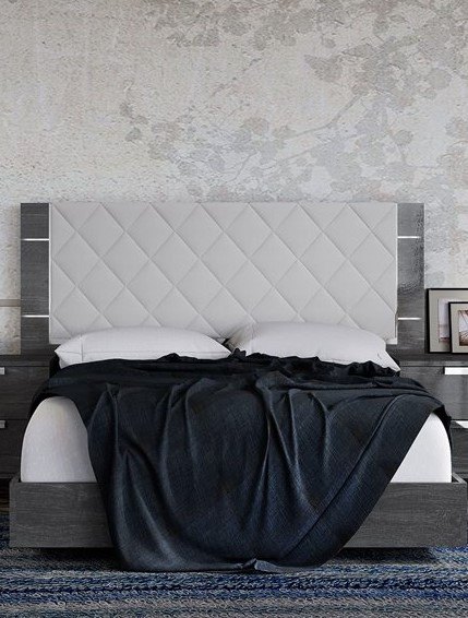 Status SRL Italy Status Sarah Grey Birch Italian Bed Frame