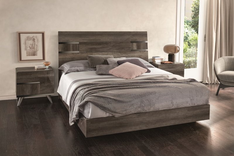 Status SRL Italy Status Medea Vintage Oak Bed Frame