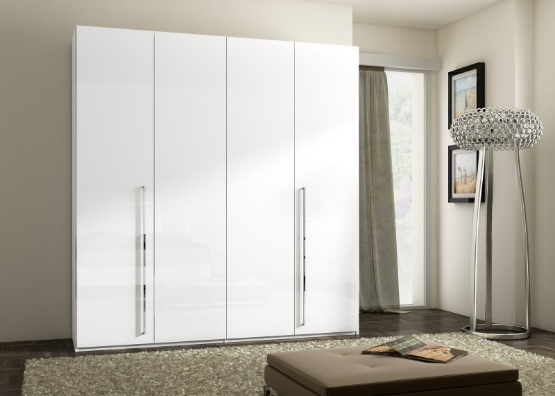 Status SRL Italy Status Dream Wardrobe In White High Gloss