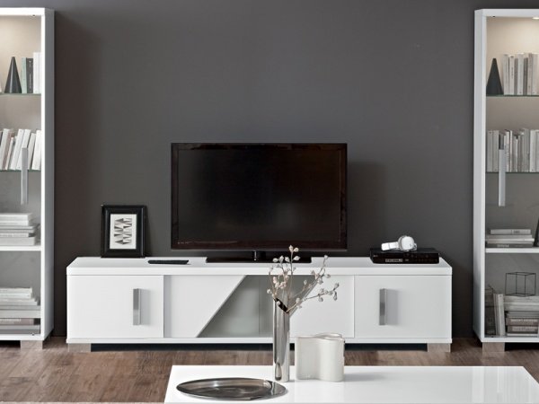 Status SRL Italy Status Lisa White High Gloss TV Unit