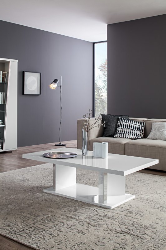 Status SRL Italy Status Lisa White High Gloss Coffee Table