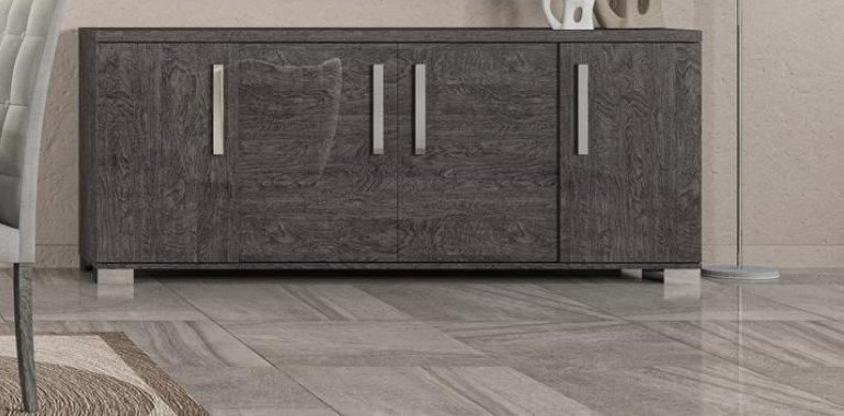 Status SRL Italy Status Sarah Grey Birch 4 Door Buffet