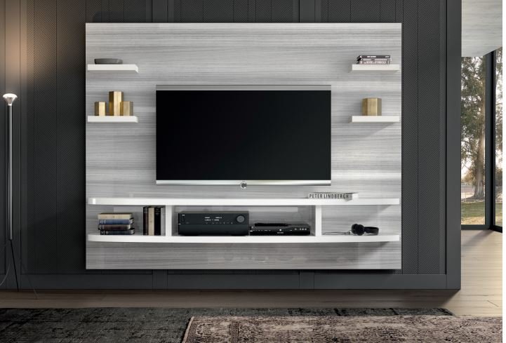 Status SRL Italy Status Wall Unit Silver Grey + White