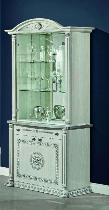 Accadueo H2O H2O Design Aurora White-Silver 2 Door Vitrine