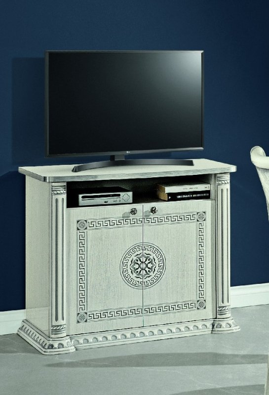 Accadueo H2O H2O Design Aurora White-Silver Tv-Hifi Unit