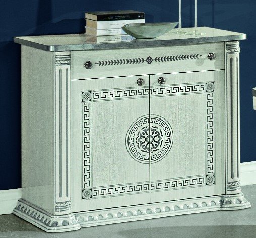 Accadueo H2O H2O Design Aurora White-Silver 2 Door Sideboard