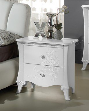 Tuttomobili Italy Tuttomobili Doris White Night Table