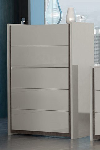 Tuttomobili Italy Tuttomobili Valentina Grey Tall Chest Of Drawers