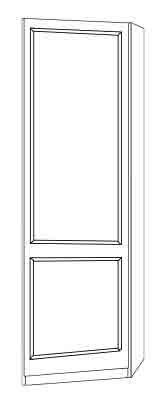 2 Door Sliding Wardrobe with Crystal Mirror