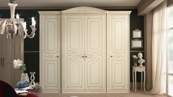 Tuttomobili Italy Tuttomobili Aurora Orchidea 4 Door Wardrobe