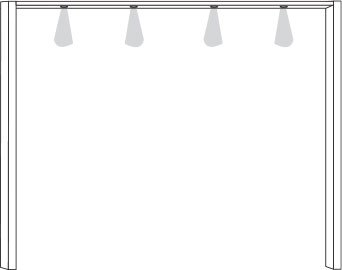 2 Door Sliding Wardrobe with White Glass, all door with 5 Panels