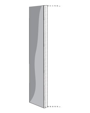 Mirror  Door Bay for Wardrobe W 300cm H 236cm