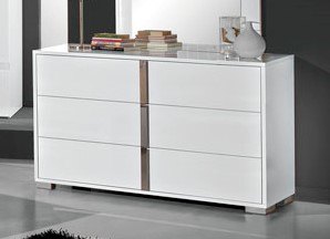 Accadueo H2O H2O Design San Marino White Dresser