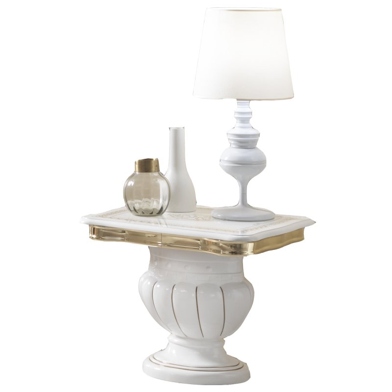 Ben Company Ben Company Betty White Gold Lamp Table