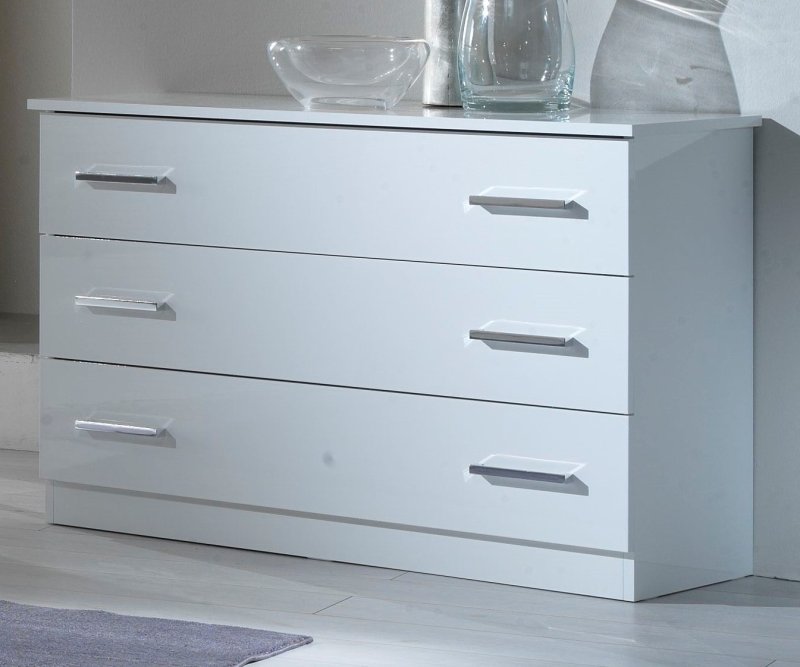 Ben Company Ben Company Ambra White 3 Drawer Dresser