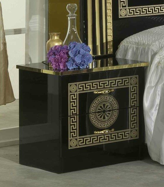 Ben Company Ben Company New Serena Black & Gold Night Table