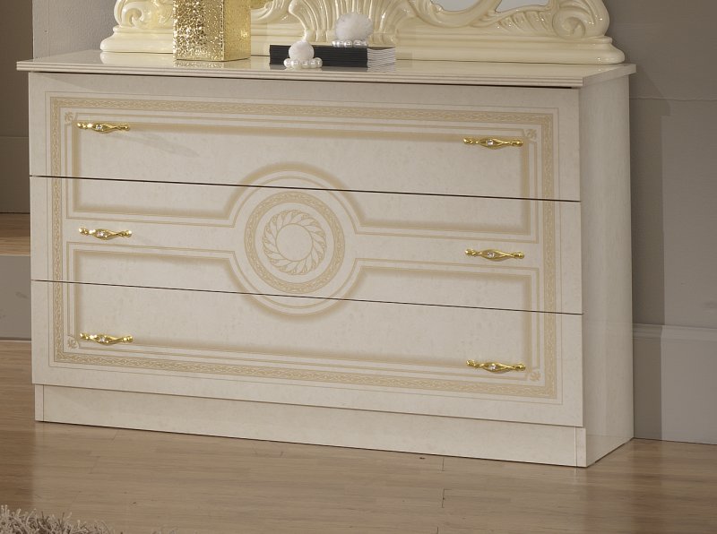 Ben Company Ben Company Sara Beige 3 Drawer Dresser